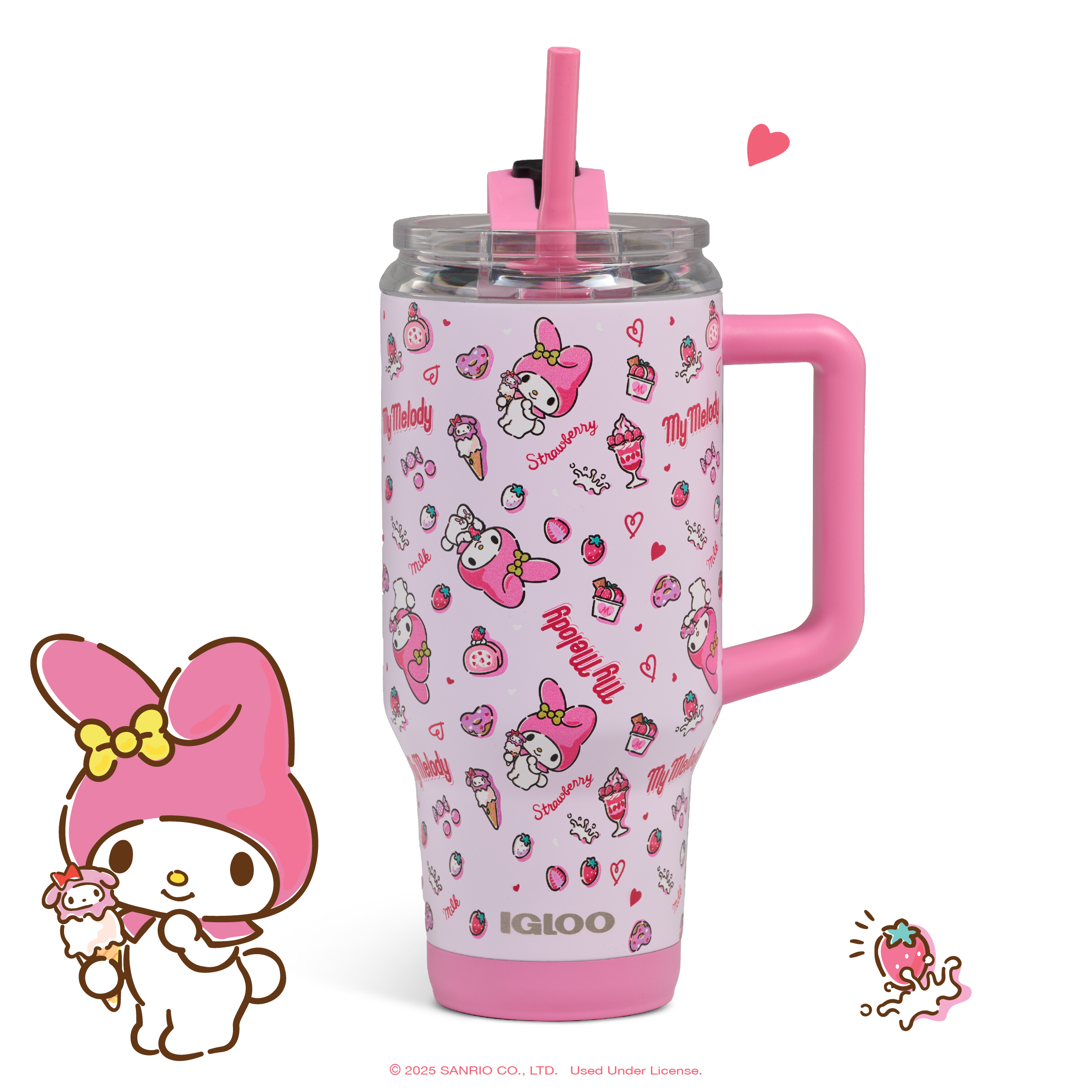 My Melody x Igloo 50th Anniversary 32oz Flip 'n' Sip Travel Mug