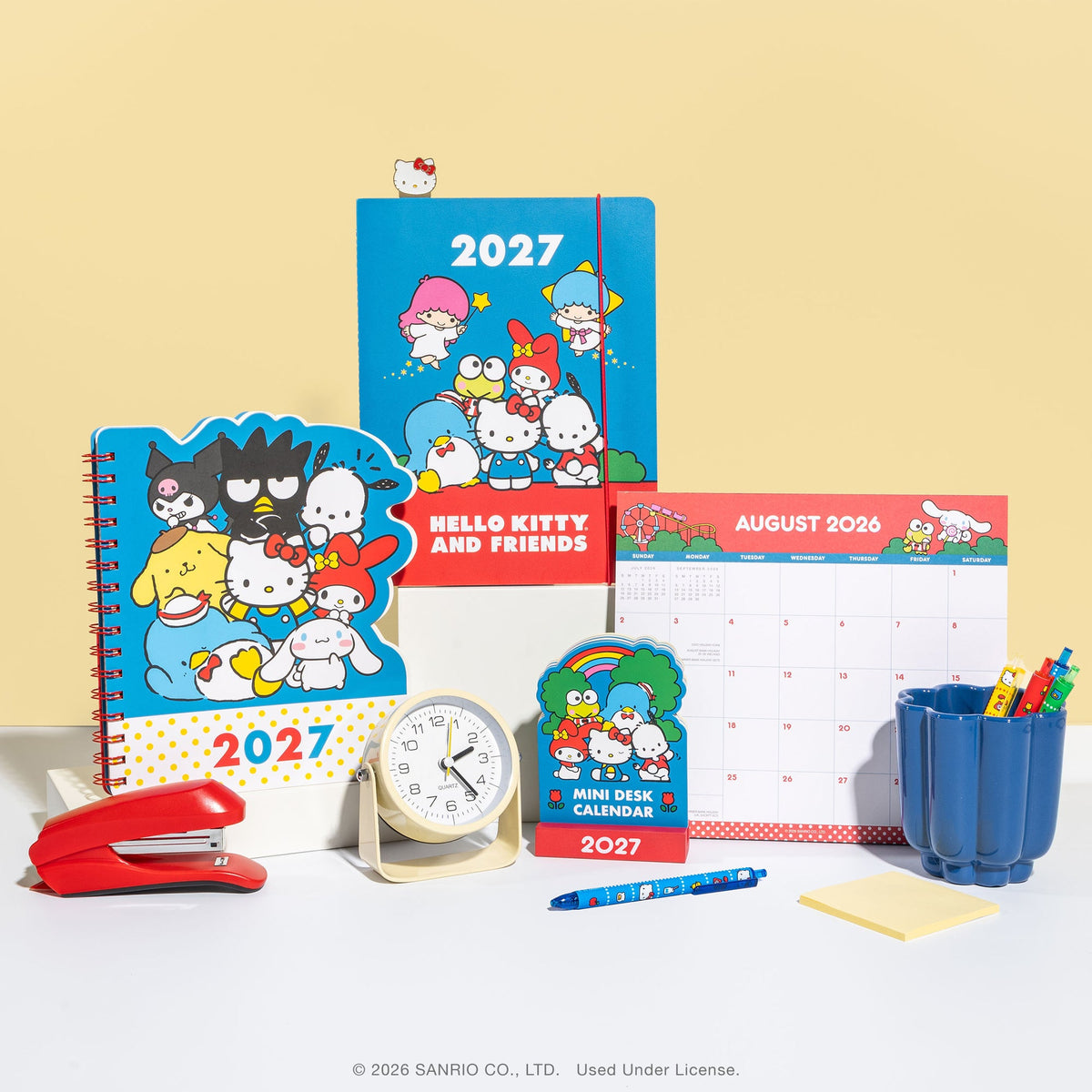 Hello Kitty and Friends 2027 Retro Just Right Monthly Planner & Bookmark