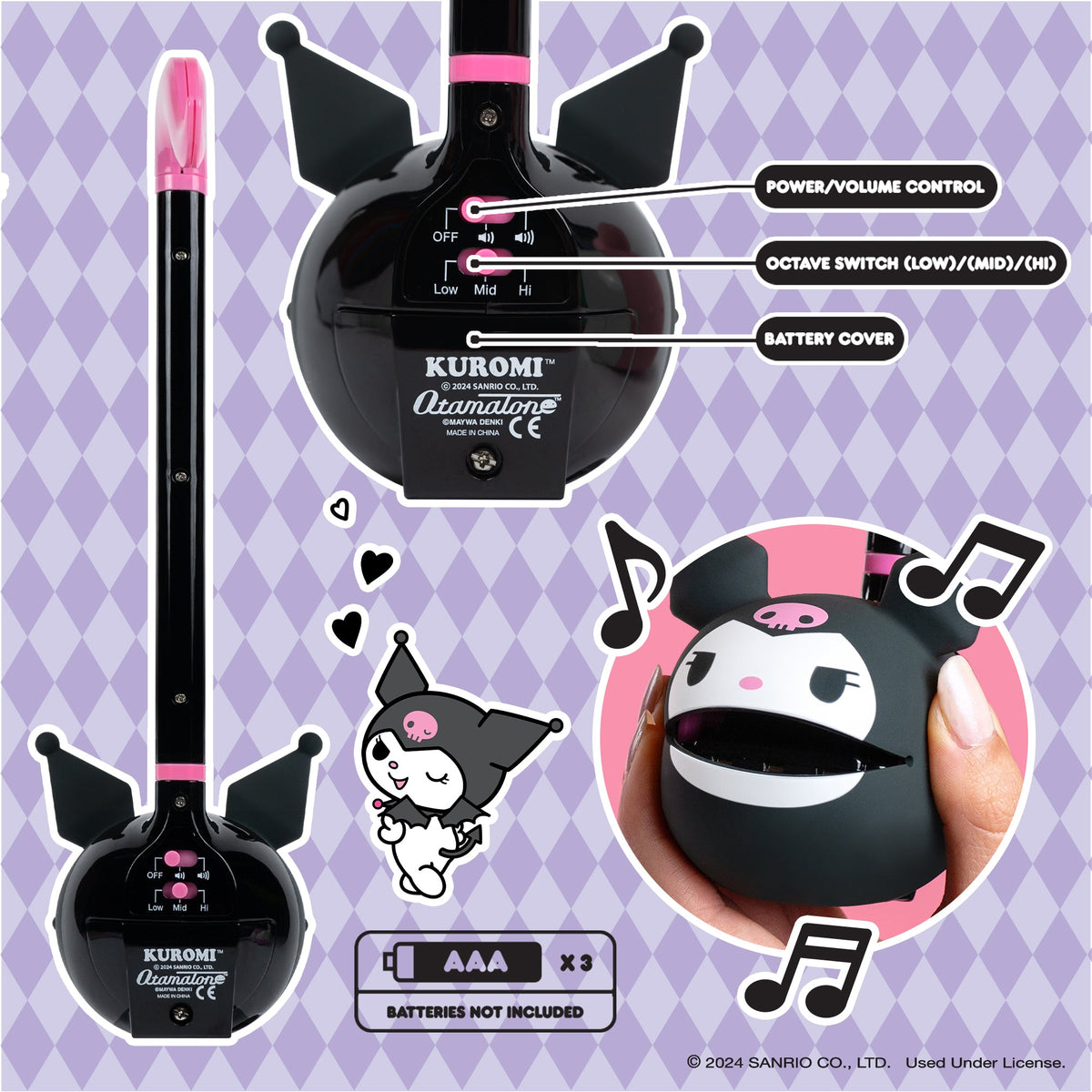 Kuromi Otamatone Musical Toy Toys&Games Hamee.com - Hamee US