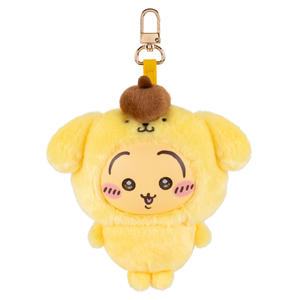 Chiikawa × Sanrio Characters Kiramekko Plush Mascot Keychain (Usagi × Pompompurin) Accessory Jazwares LLC