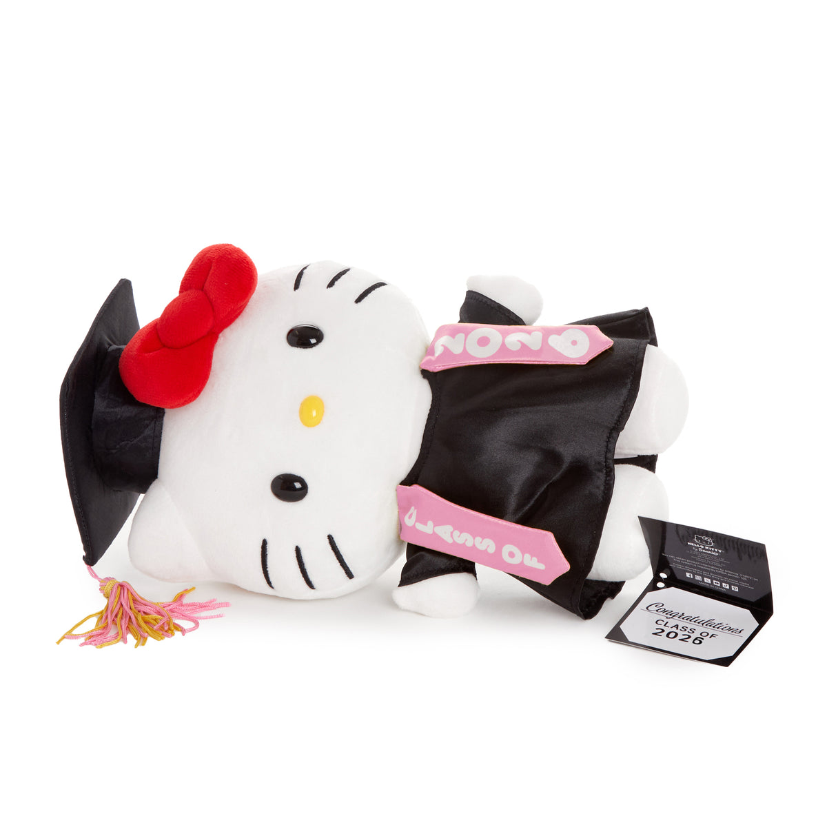 Hello Kitty 9" Cap and Gown Graduation Plush (Pink) Plush HUNET GLOBAL CREATIONS INC
