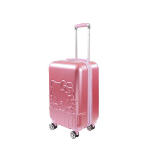 DO NOT SET LIVE - Hello Kitty x FUL 21" Hardshell Carry-on Luggage (Metallic Pink) Suitcases Ful Luggage Pink