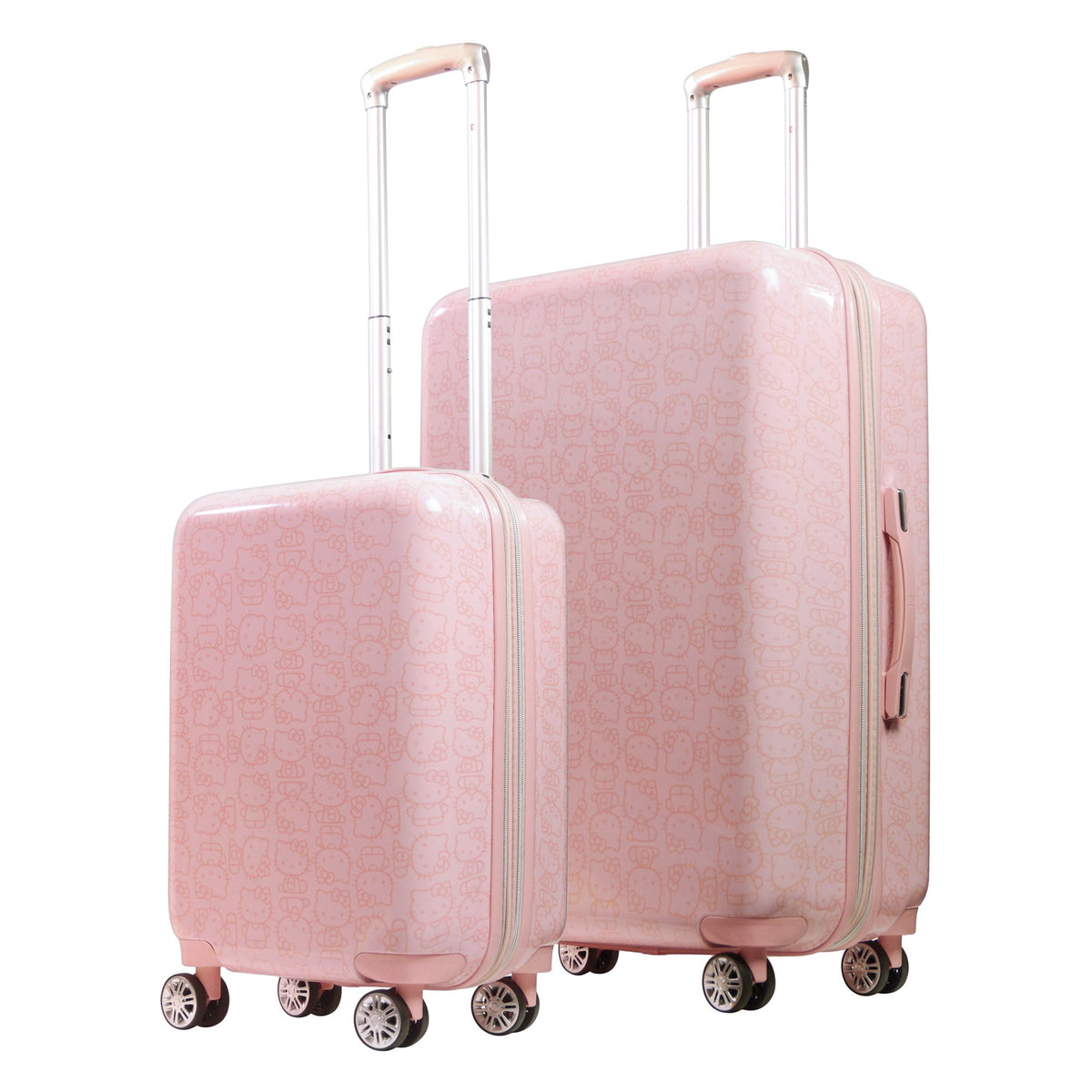 Hello Kitty x FUL Pose 2-Pc Hardshell Luggage (Pink) Travel Ful Luggage