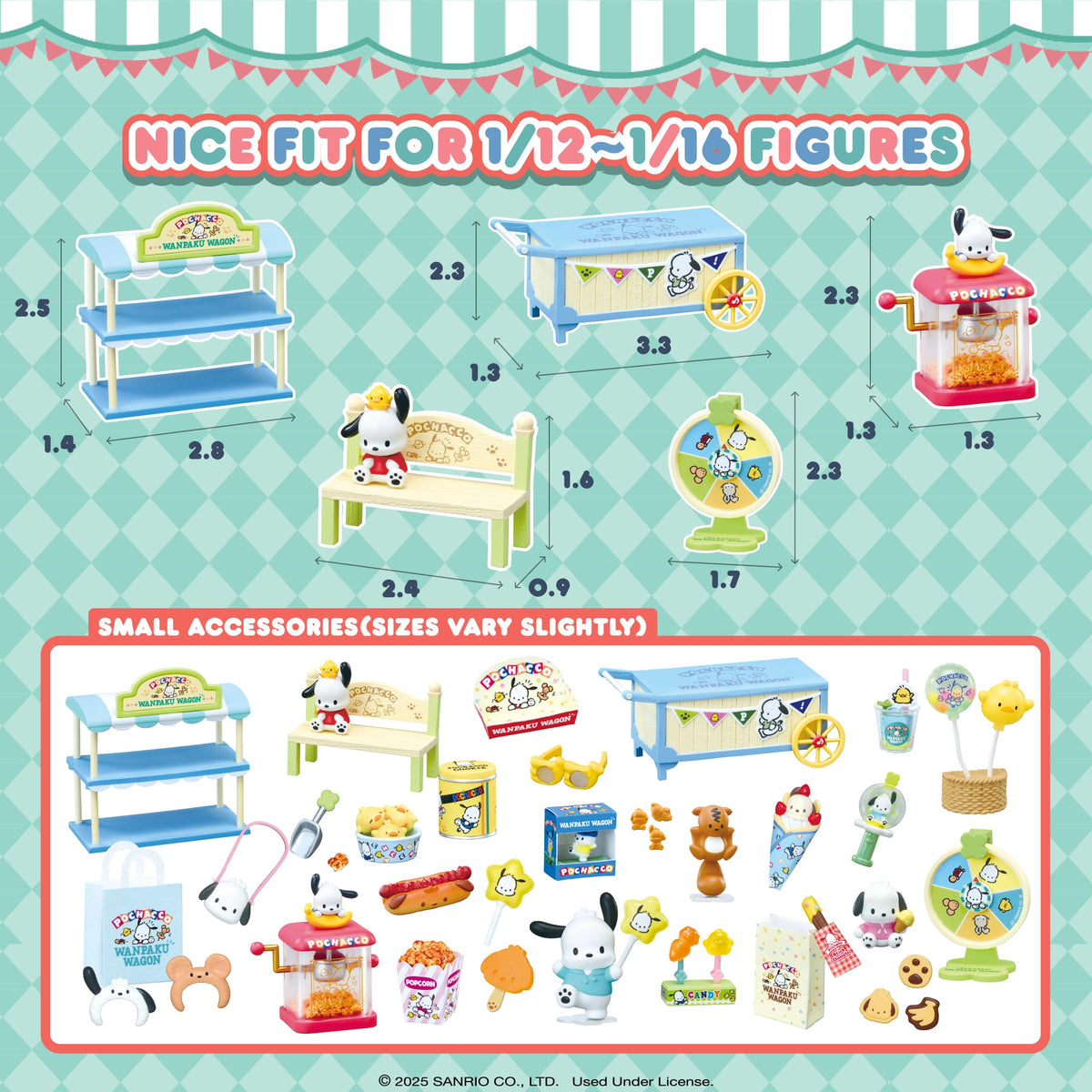 Re-Ment Pochacco's Amusement Park Wagon Blind Box Figure Set Toys&Games Hamee.com - Hamee US