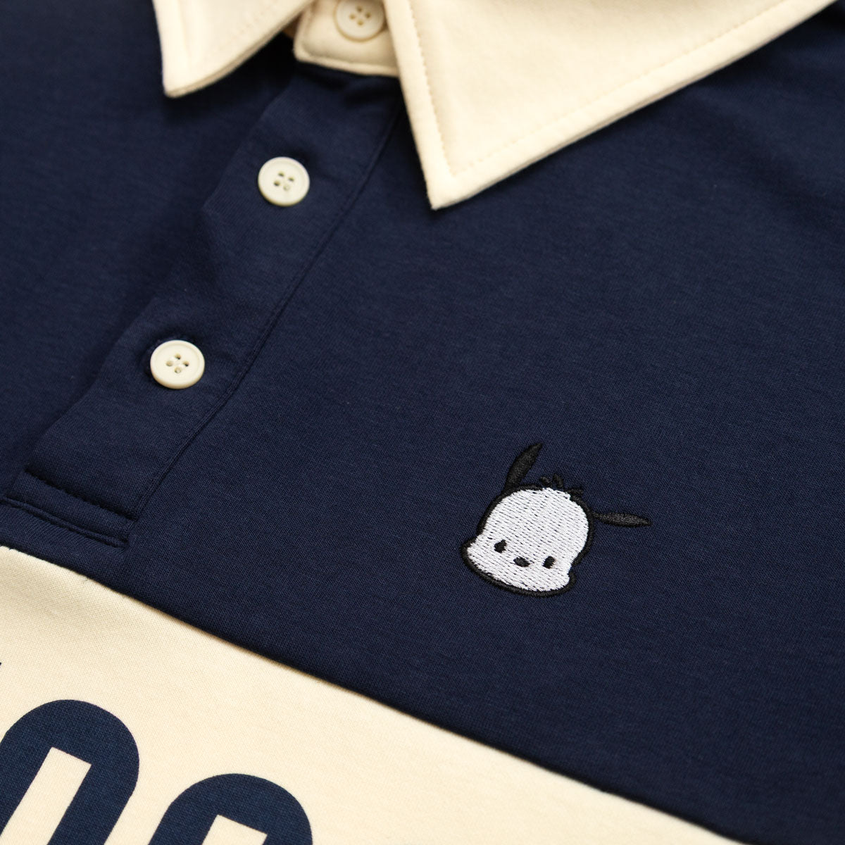 Pochacco x JapanLA Long Sleeve Rugby Polo Apparel JapanLA