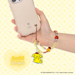 Pompompurin Beaded Charm Mobile Phone Wrist Strap