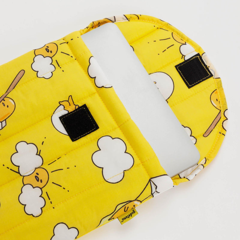 Gudetama x Baggu Puffy Laptop Sleeve
