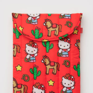 Hello Kitty x Baggu 16" Puffy Laptop Sleeve (Western) Bags Baggu Corporation