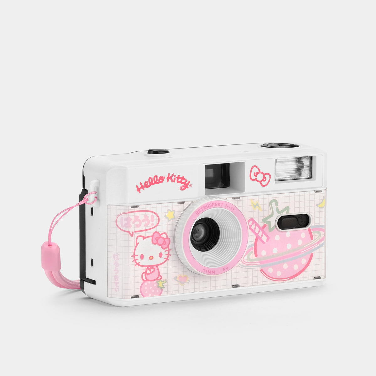Hello Kitty Strawberry Milk 35mm Camera Electronic RETROSPEKT   