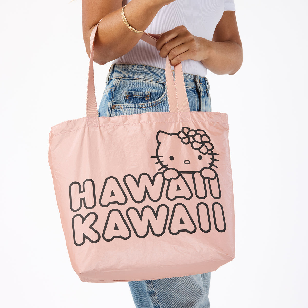 Hello Kitty x Aloha Collection Reversible Tote (Kitty Face - Rosy) Bags Aloha Collection Inc