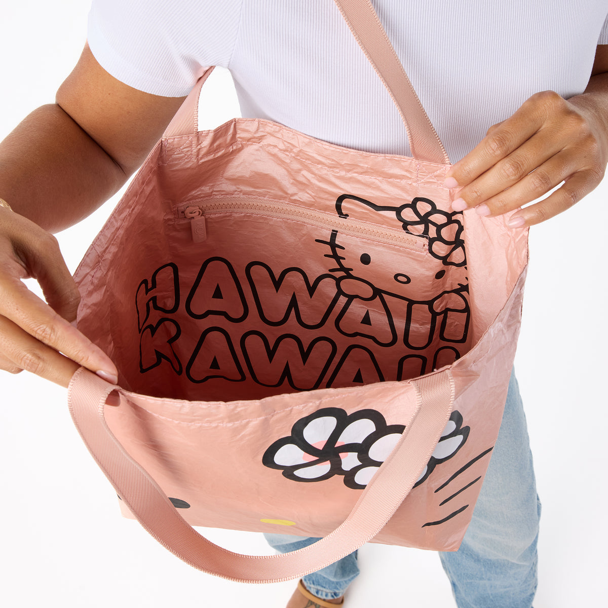 Hello Kitty x Aloha Collection Reversible Tote (Kitty Face - Rosy) Bags Aloha Collection Inc