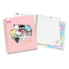 Hello Kitty and Friends x Studio Oh! Pink Pinstripe Extra-Large Spiral Notebook Stationery Studio Oh!
