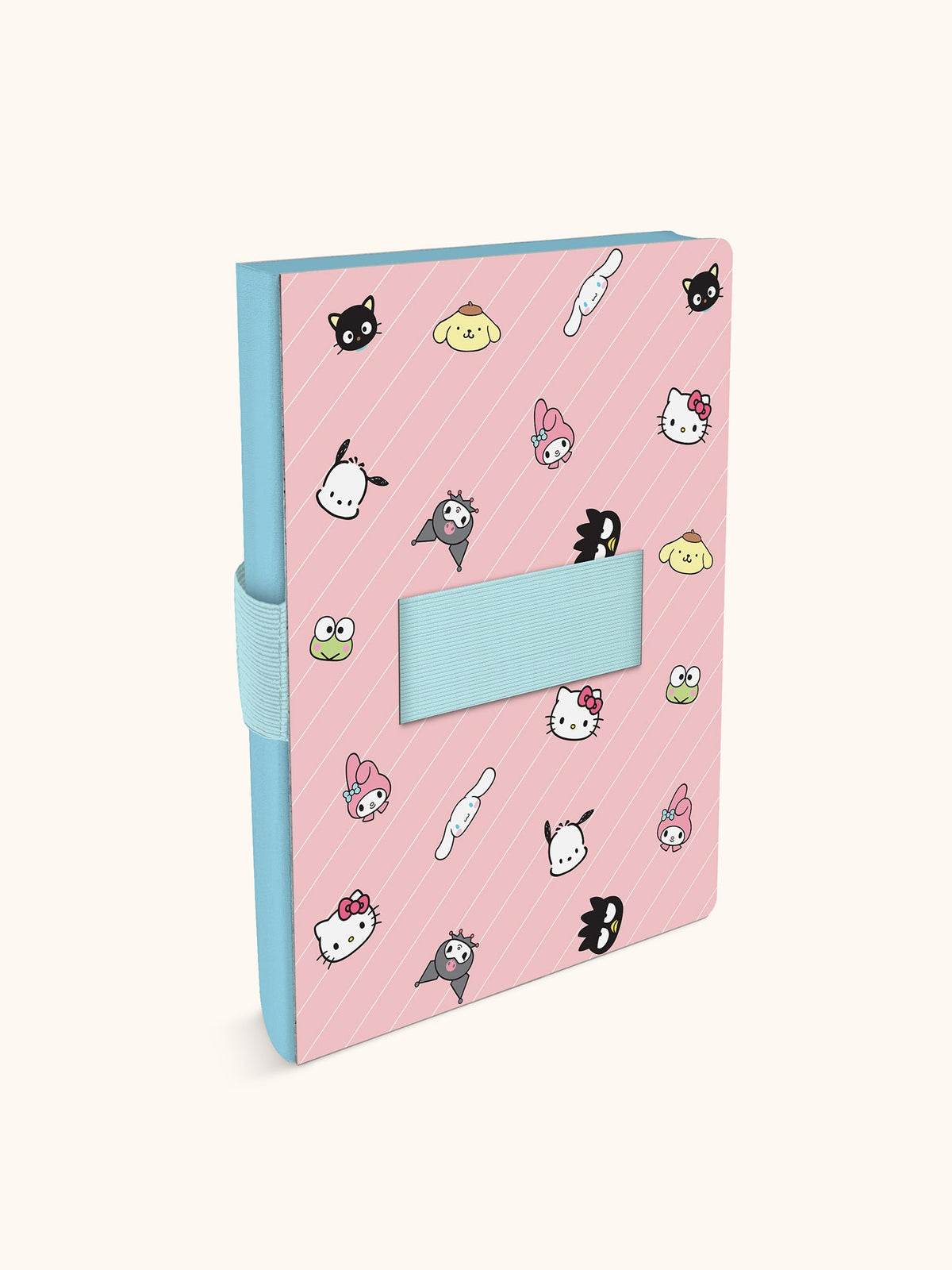 Hello Kitty and Friends x Studio Oh! Pink Pinstripe Casey Notebook with Phone Loop