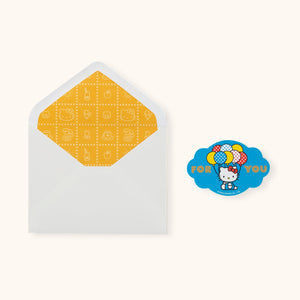 Hello Kitty x Studio Oh! Retro Red Happy Birthday Deluxe Greeting Card Stationery Studio Oh!