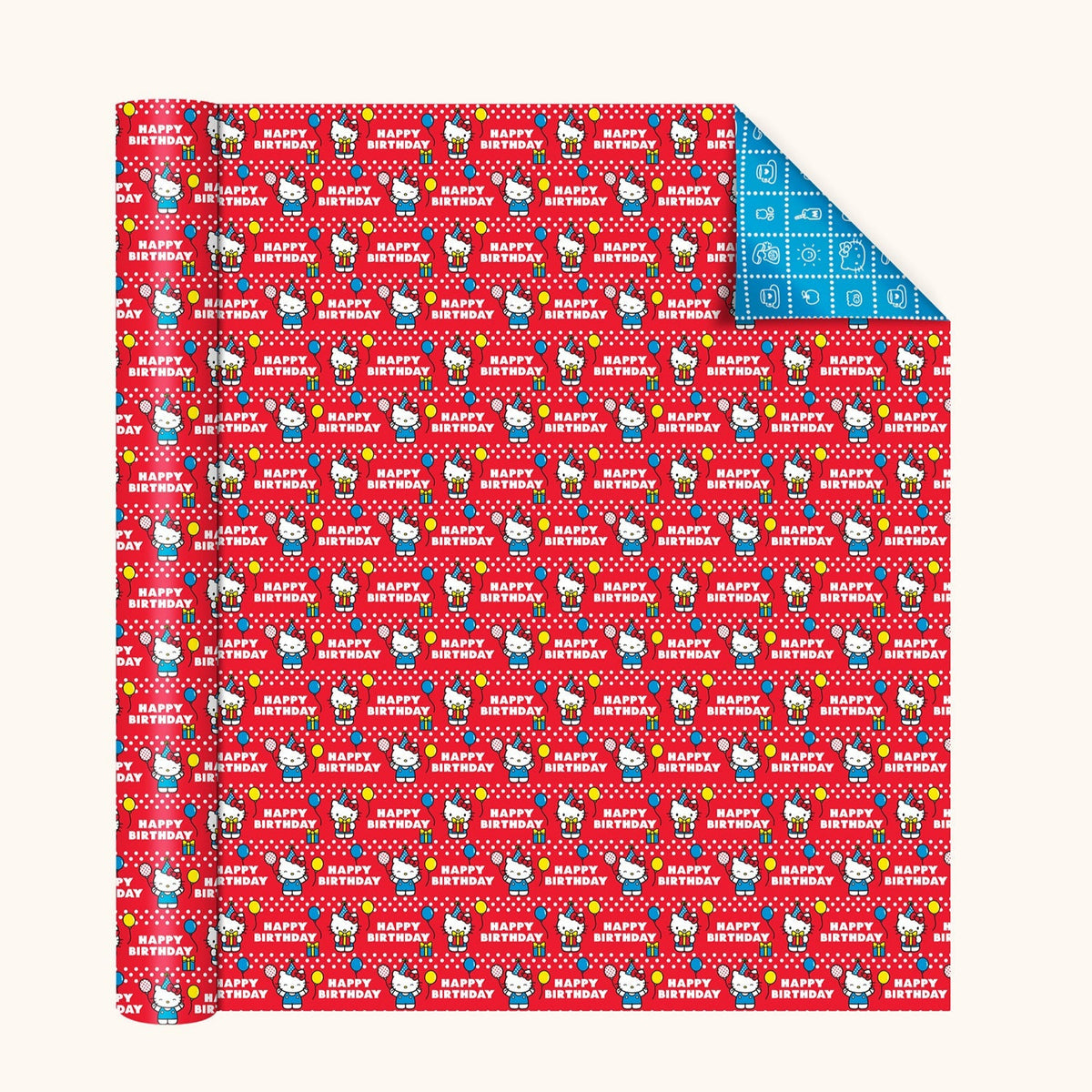 Hello Kitty x Studio Oh! Retro Red Reversible Gift Wrap Gift Wrap Studio Oh!
