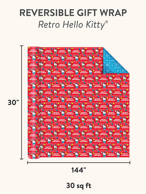 Hello Kitty x Studio Oh! Retro Red Reversible Gift Wrap