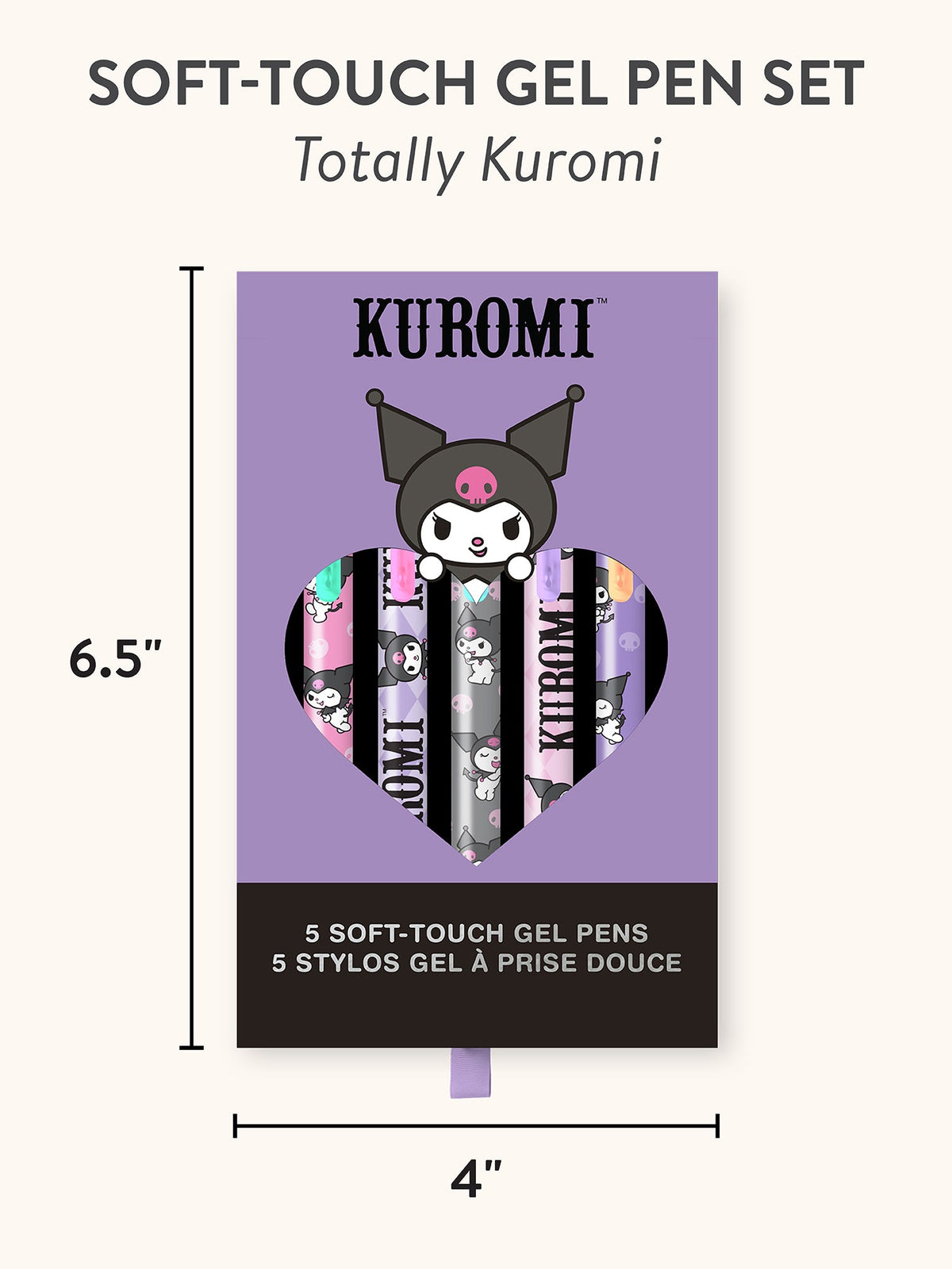 Kuromi x Studio Oh! Soft-Touch Gel Pen Set