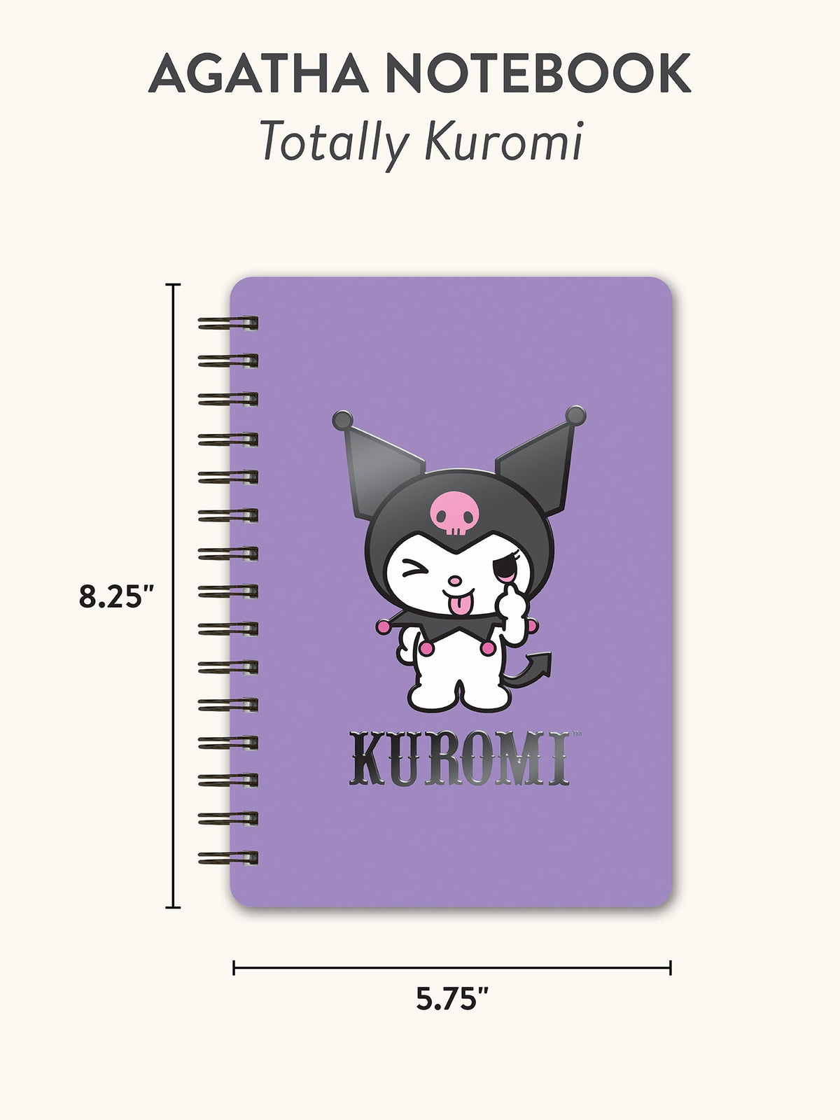 Kuromi x Studio Oh! Agatha Notebook