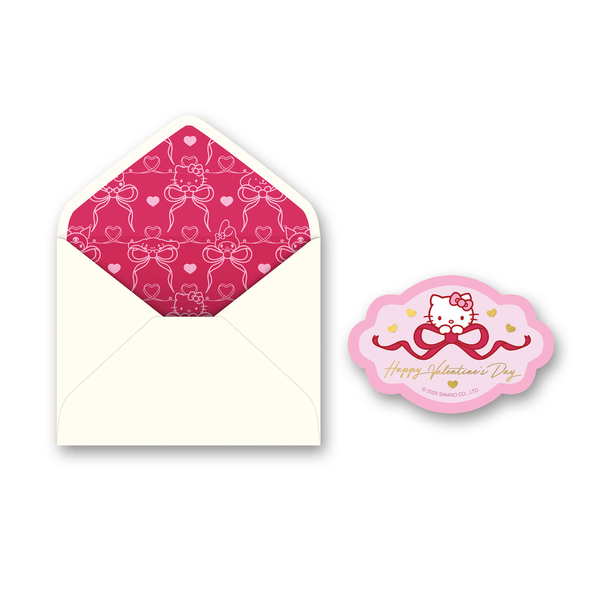 Hello Kitty and Friends x Studio Oh! Love You Deluxe Greeting Card Stationery Orange Circle