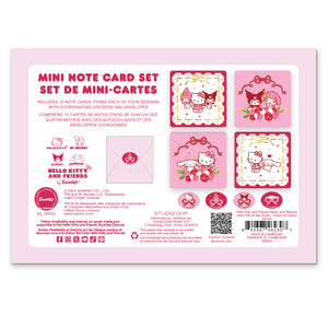 Hello Kitty and Friends x Studio Oh! Hearts and Ribbons Mini Note Card Set Stationery Orange Circle