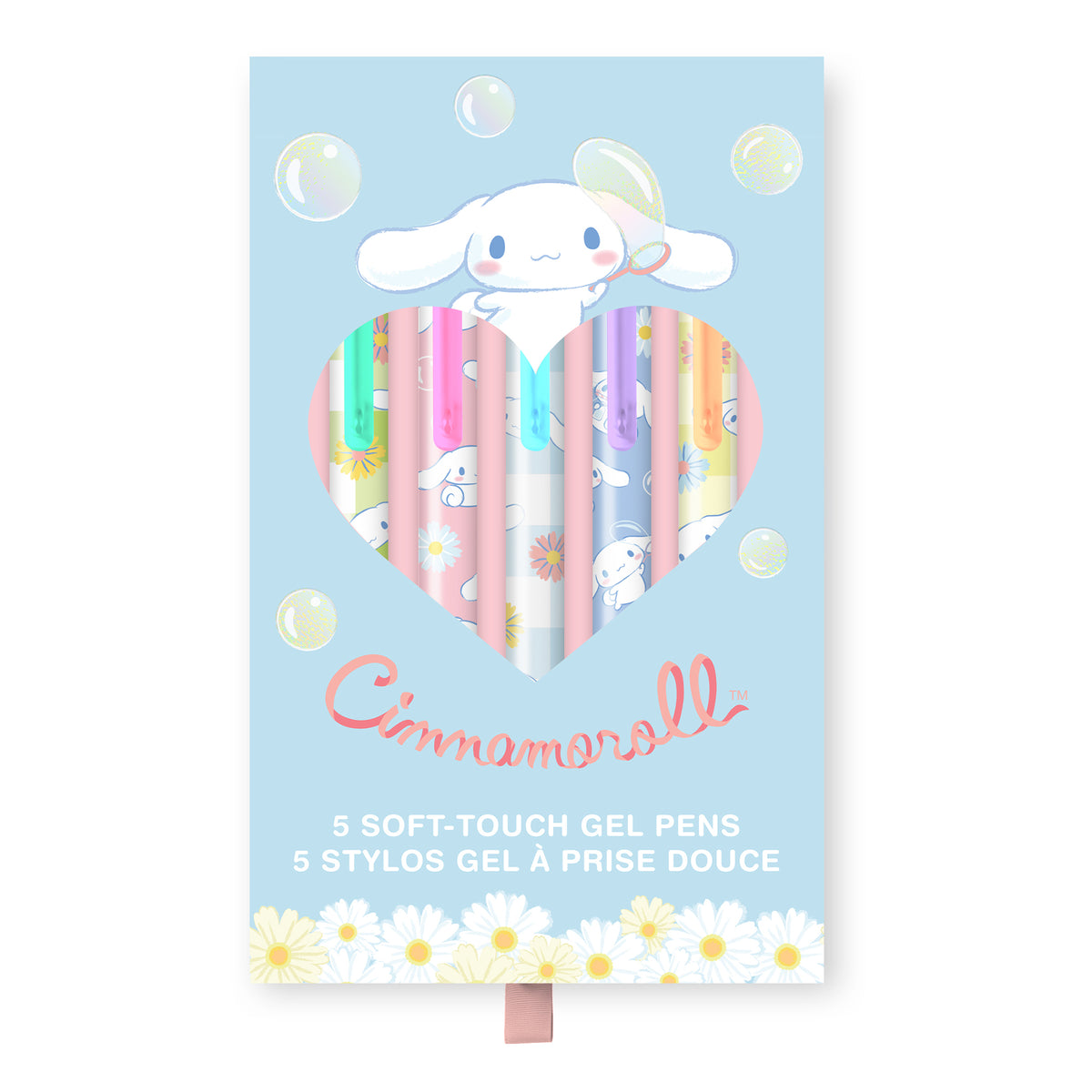 Cinnamoroll x Studio Oh! Sweet Daisies Soft-Touch Gel Pens Stationery Orange Circle