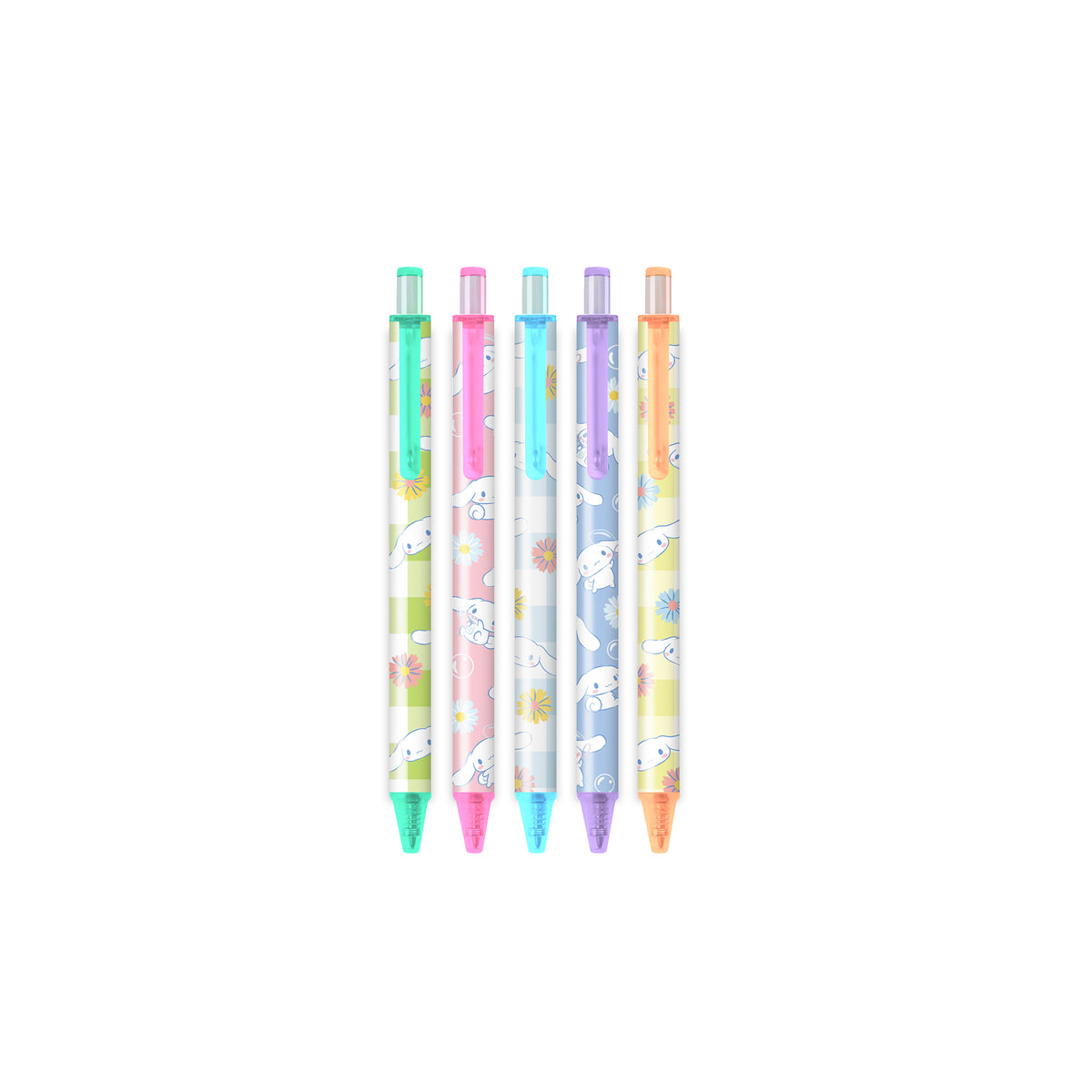 Cinnamoroll x Studio Oh! Sweet Daisies Soft-Touch Gel Pens Stationery Orange Circle