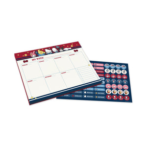 Hello Kitty and Friends x Studio Oh! Varsity Weekly Desk Pad