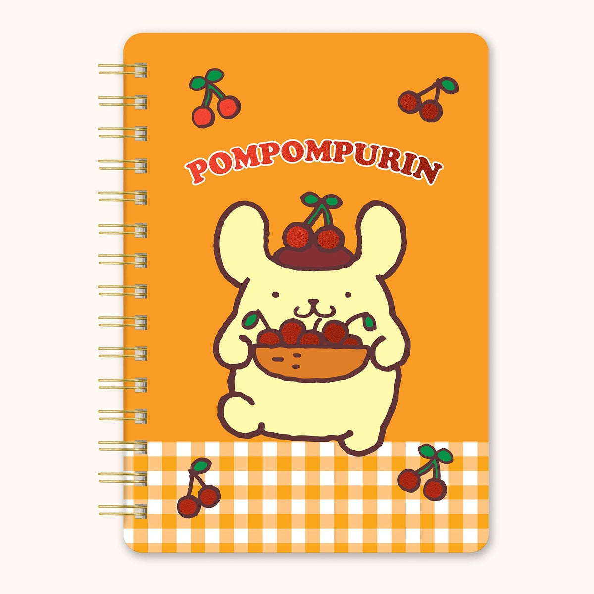Pompompurin x Studio Oh! Cherries Agatha Notebook Stationery Studio Oh!