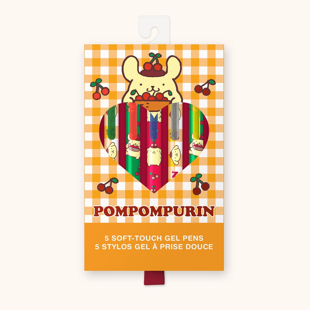 Pompompurin x Studio Oh! Cherries Soft-Touch Gel Pen Set Stationery Studio Oh!