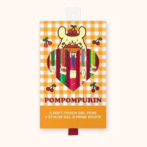 Pompompurin x Studio Oh! Cherries Soft-Touch Gel Pen Set Stationery Studio Oh!