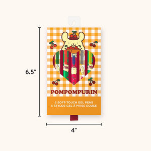 Pompompurin x Studio Oh! Cherries Soft-Touch Gel Pen Set Stationery Studio Oh!