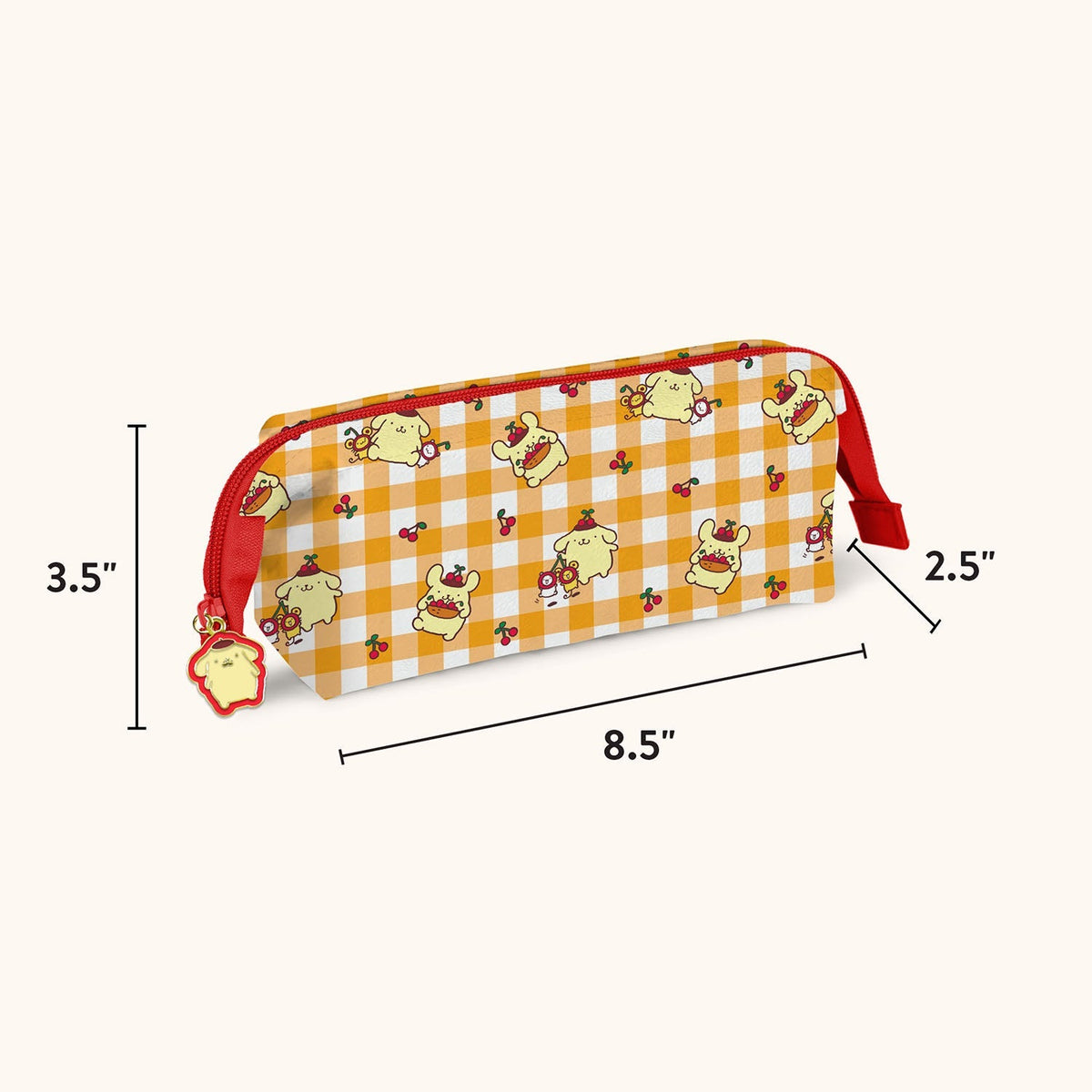 Pompompurin x Studio Oh! Cherries Mini Loaf Pencil Pouch Stationery Studio Oh!
