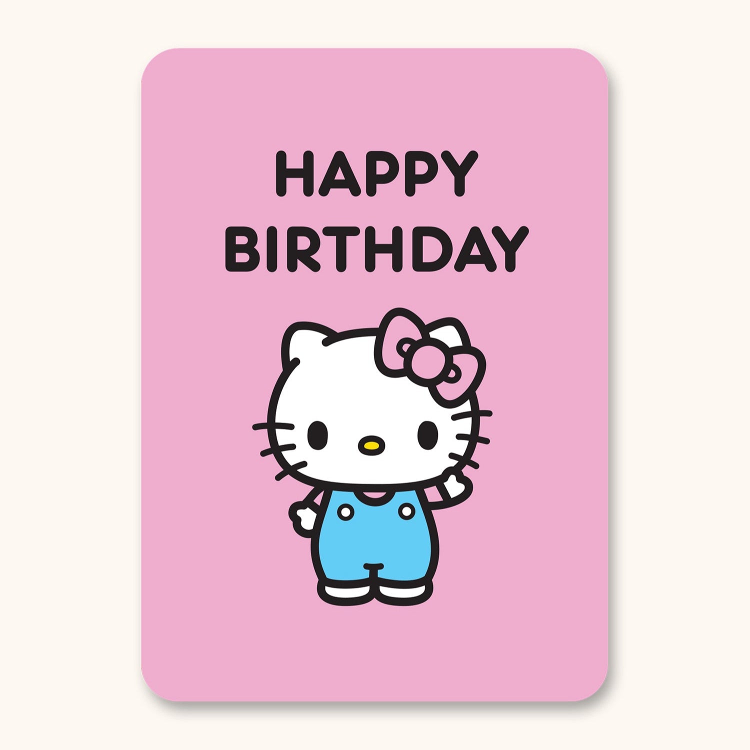 Hello Kitty x Studio Oh! Classic Pink Happy Birthday Deluxe Greeting Card Stationery Studio Oh!