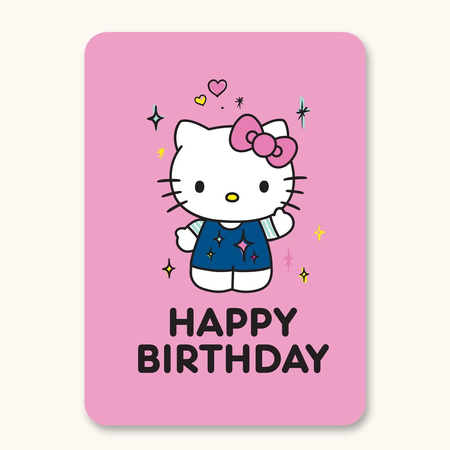 Hello Kitty x Studio Oh! Retro Wave Happy Birthday Deluxe Greeting Card Stationery Studio Oh!