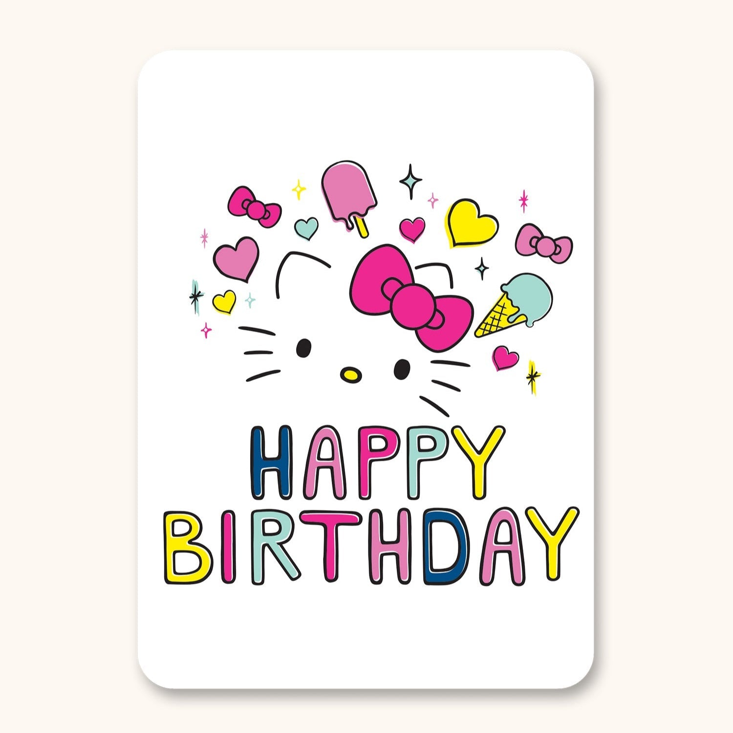 Hello Kitty x Studio Oh! Retro Icons Happy Birthday Deluxe Greeting Card Stationery Studio Oh!