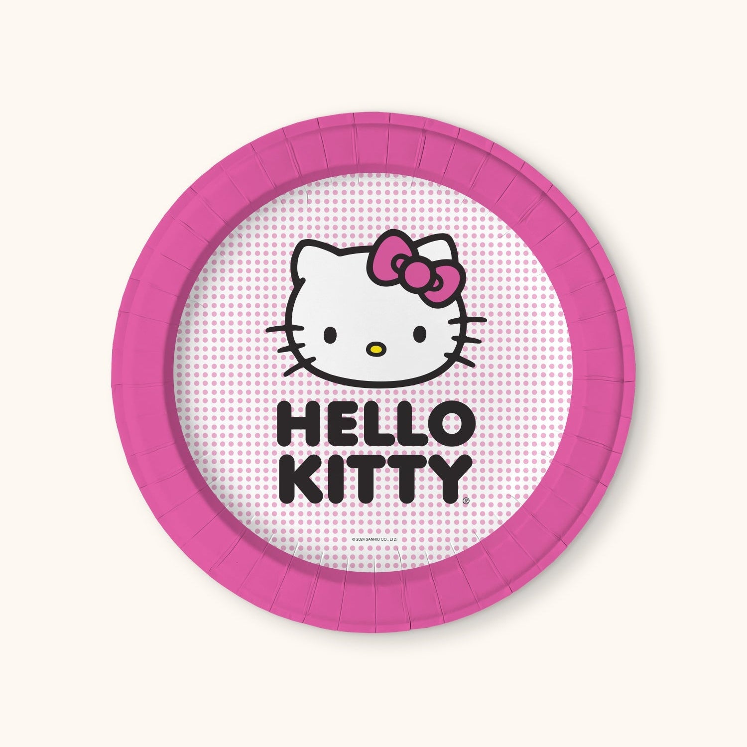 Hello Kitty x Studio Oh! Pink Dots Dessert Plates Paper Tableware Studio Oh!