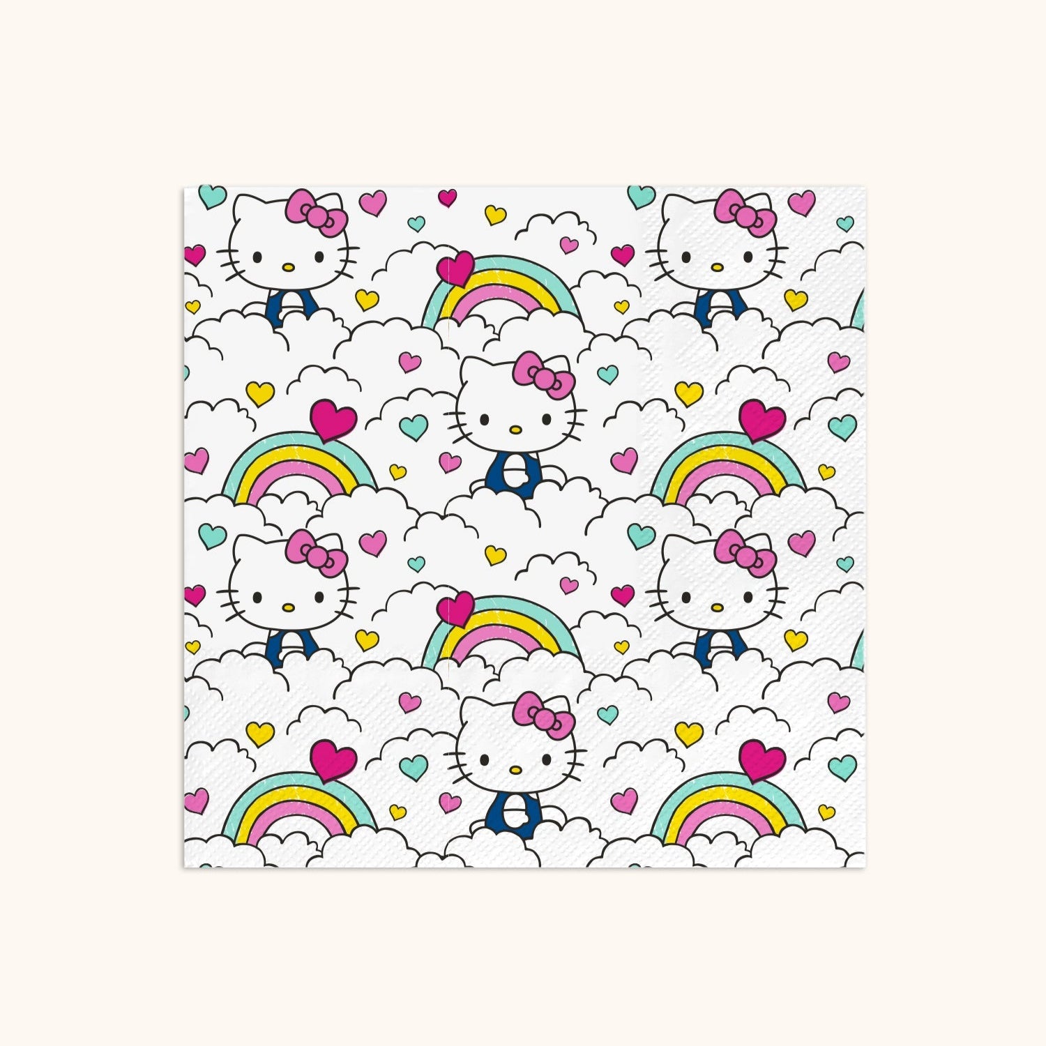 Hello Kitty x Studio Oh! Retro Rainbow Beverage Napkins Paper Tableware Studio Oh!