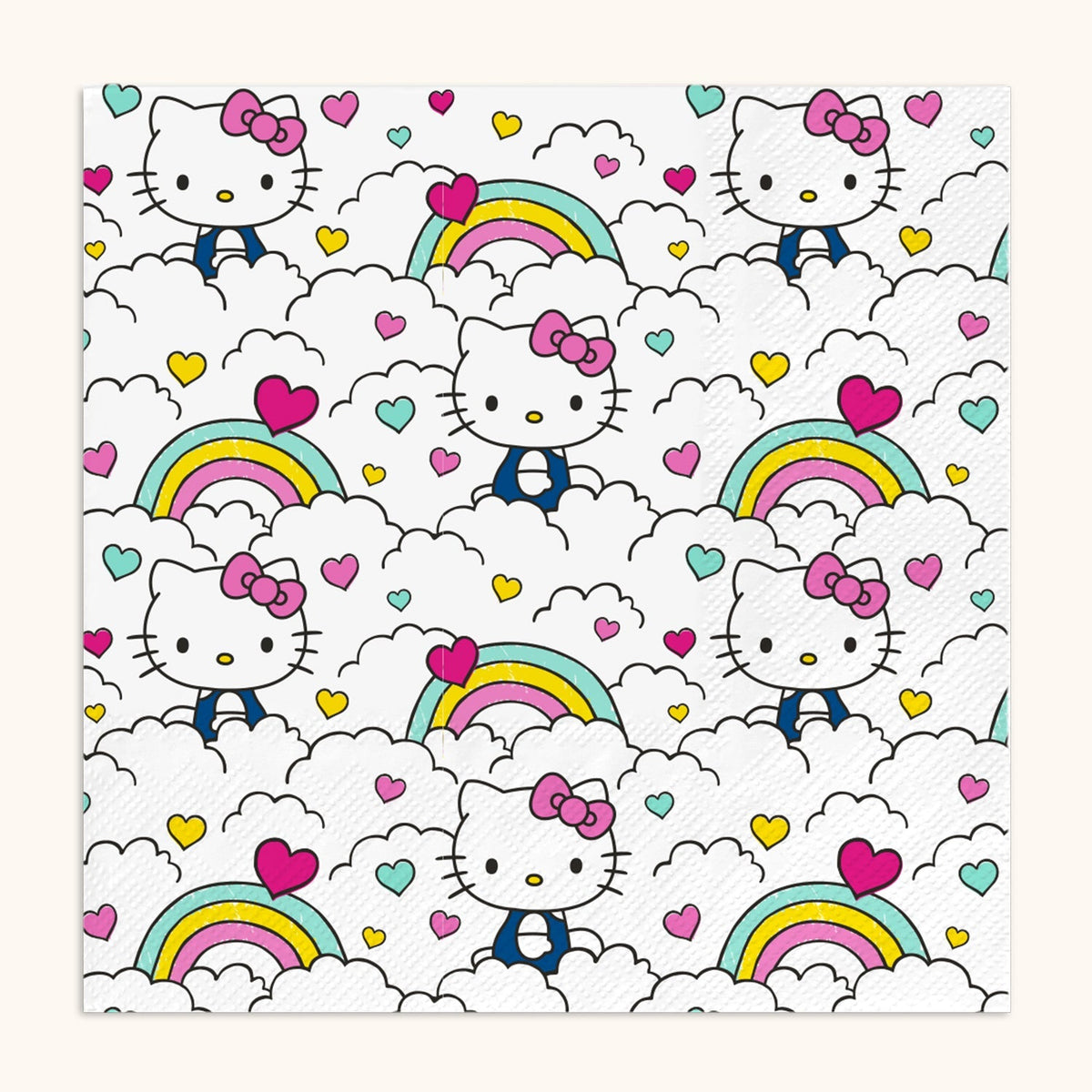 Hello Kitty x Studio Oh! Retro Rainbow Luncheon Napkins Paper Tableware Studio Oh!