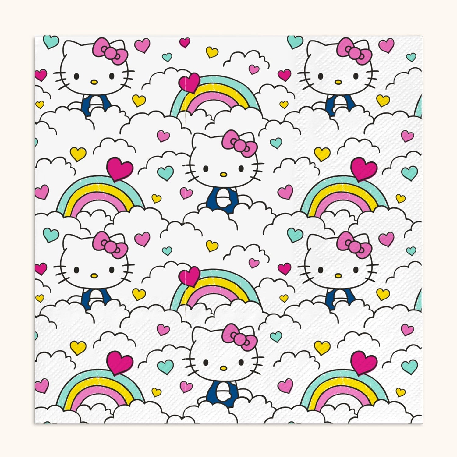 Hello Kitty x Studio Oh! Retro Rainbow Luncheon Napkins Paper Tableware Studio Oh!