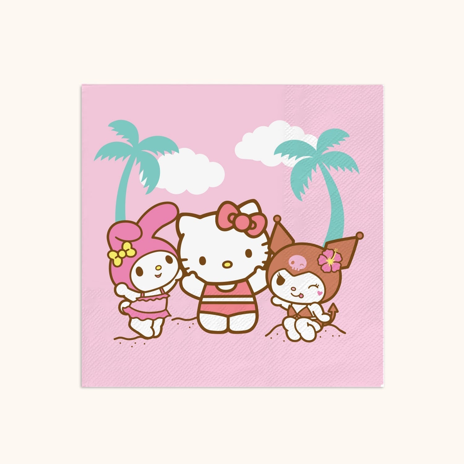 Hello Kitty and Friends x Studio Oh! Beach Party Beverage Napkins Paper Tableware Studio Oh!