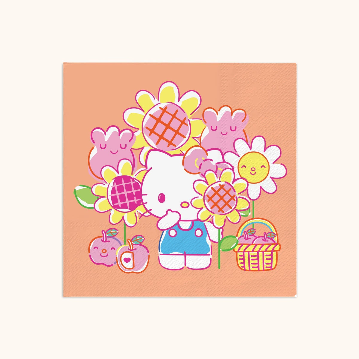 Hello Kitty x Studio Oh! Garden Doodle Beverage Napkins Paper Tableware Studio Oh!