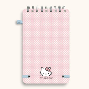 Hello Kitty Hello Kitty x Studio Oh! Classic Pink Top-Spiral Notebook with Pocket & Pen Loop Stationery Studio Oh!