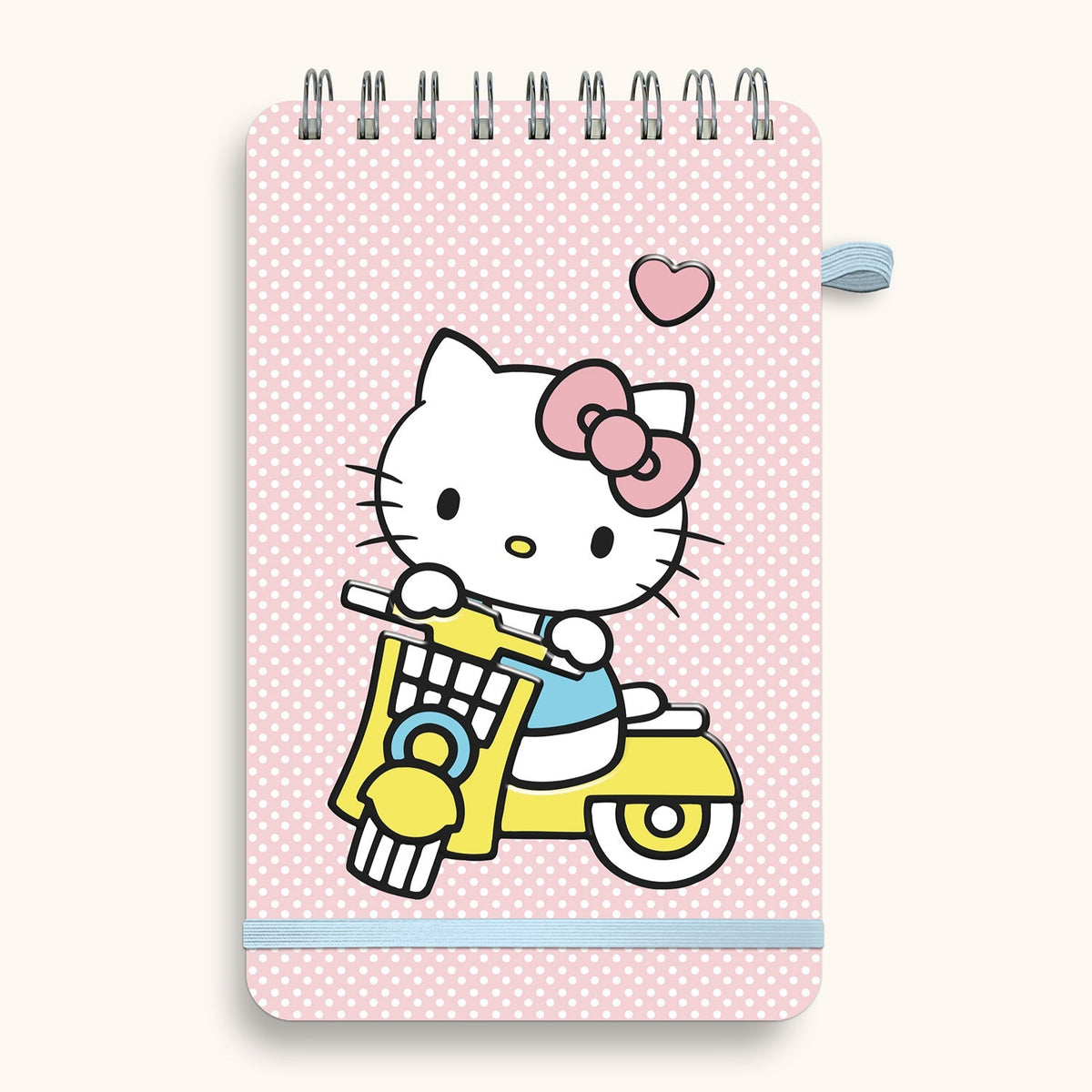 Hello Kitty Hello Kitty x Studio Oh! Classic Pink Top-Spiral Notebook with Pocket & Pen Loop Stationery Studio Oh!