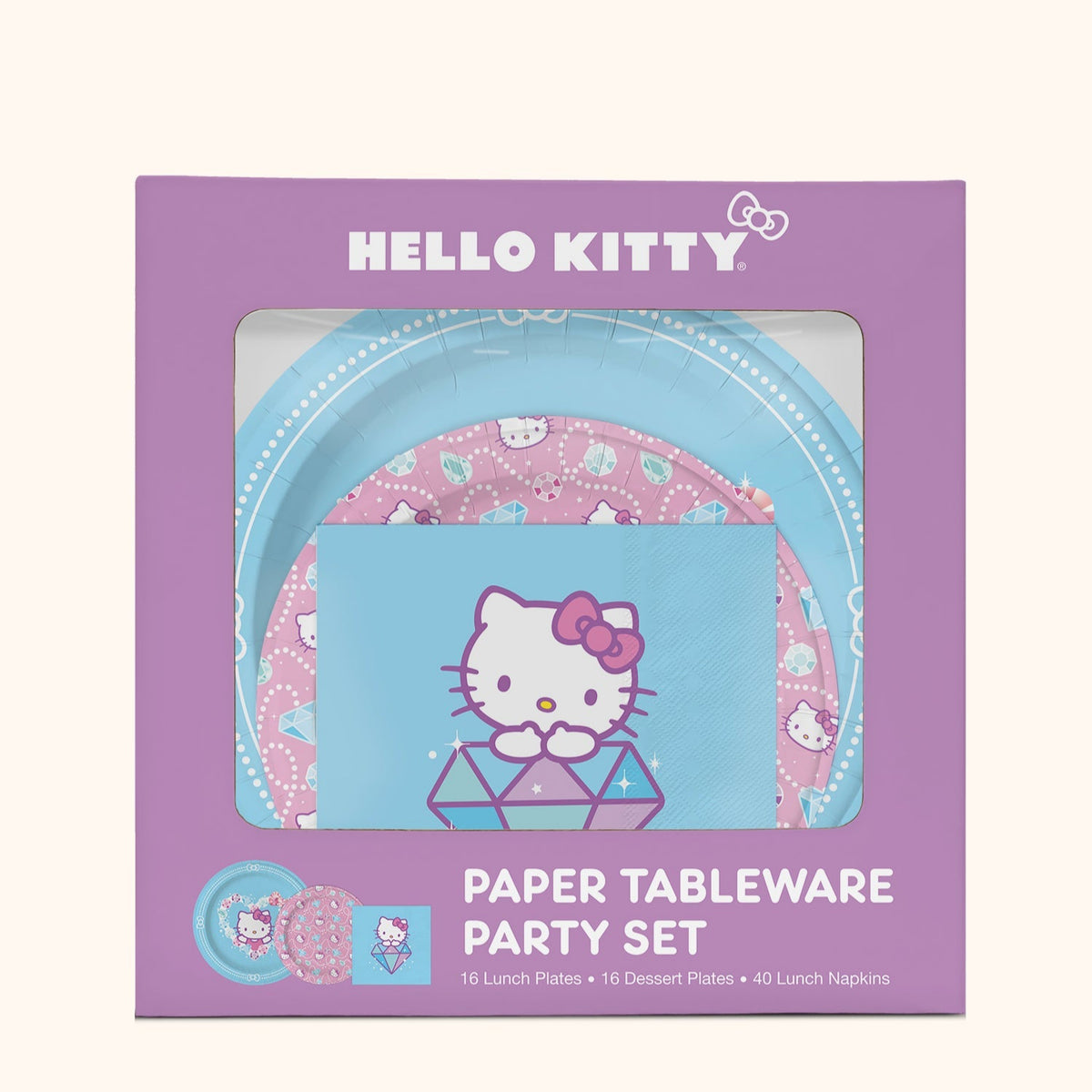 Hello Kitty x Studio Oh! Bejeweled Paper Tableware Party Set Party Pack Studio Oh!