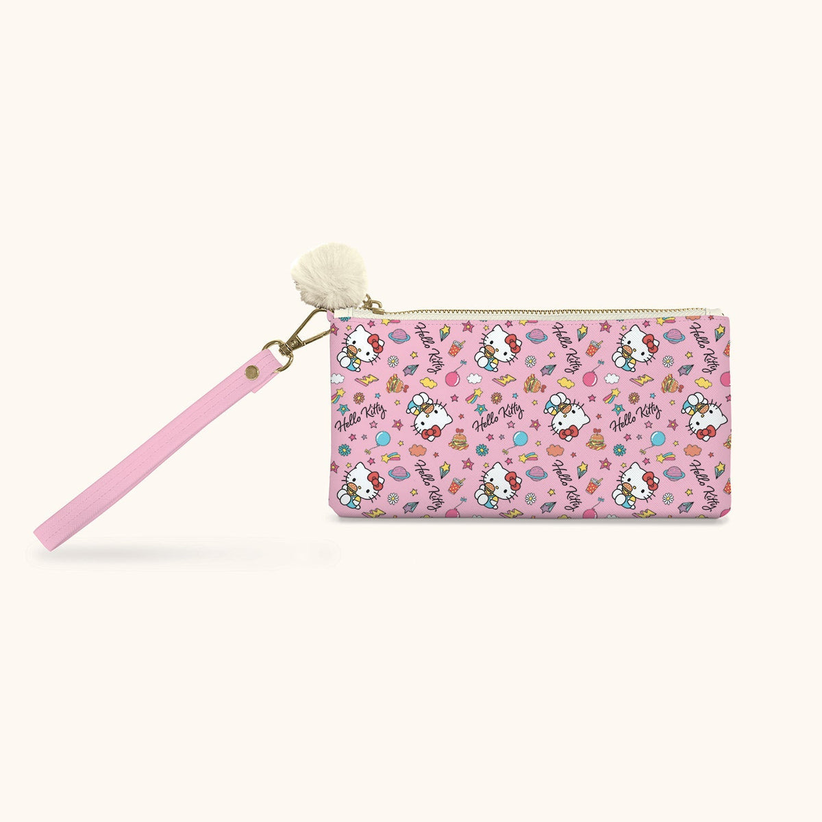 Hello Kitty and Friends x Studio Oh! College Letters Pink Pencil Pouch Stationery Studio Oh!
