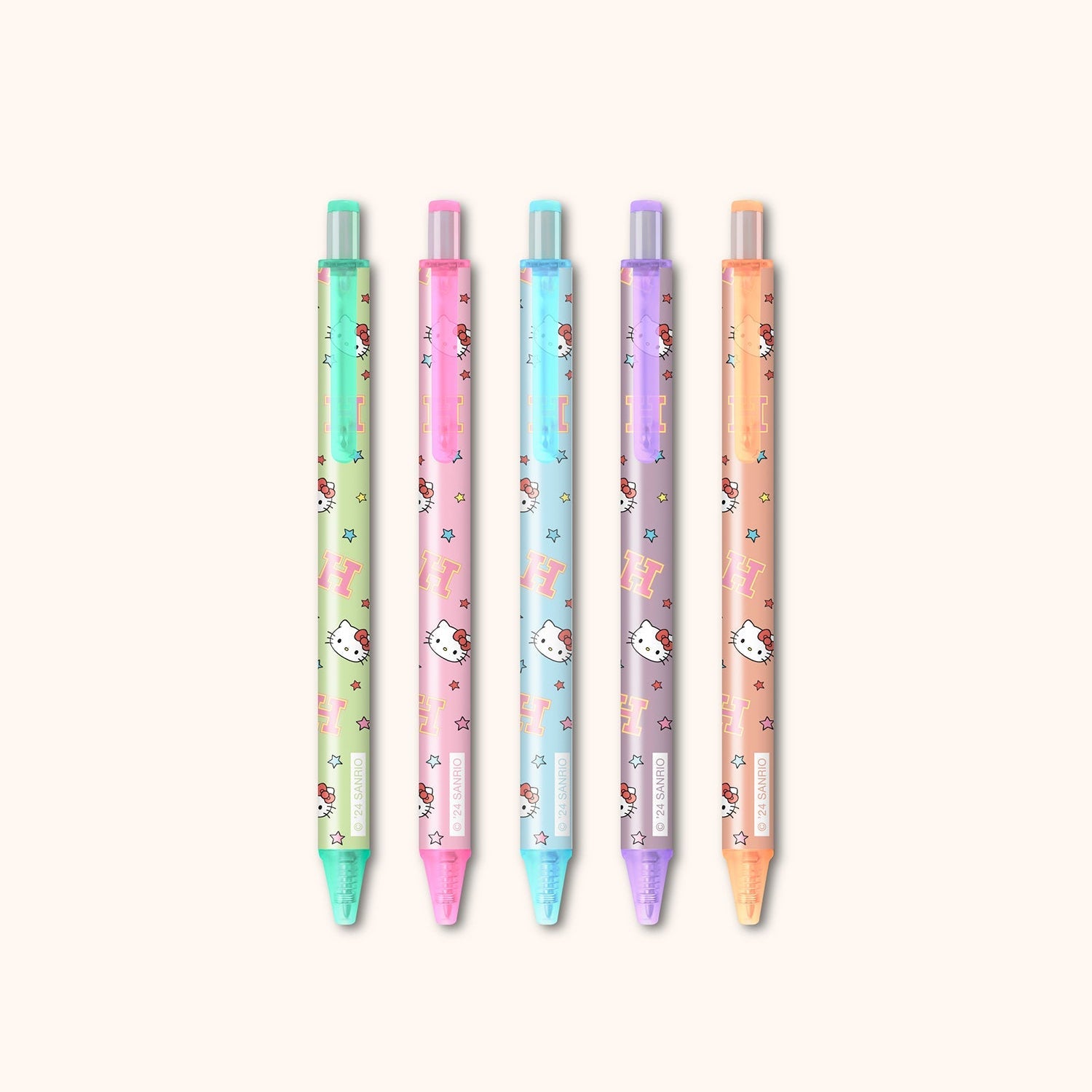 Hello Kitty ボールペン 9本セット SA763_HKCollegeLetters_GelPen_