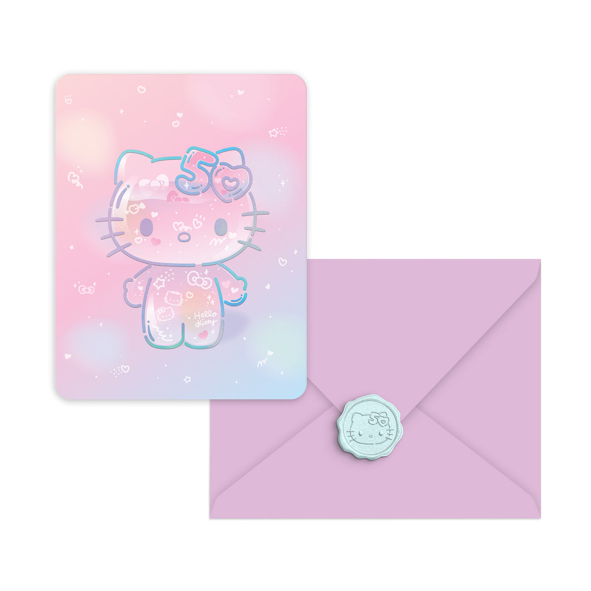 Hello Kitty x Studio Oh! 50th Anniversary 25-Pc Note Cards & Wax Seals Hello Kitty x Studio Oh! 50th Anniversary 25-Pc Note Cards & Wax Seals