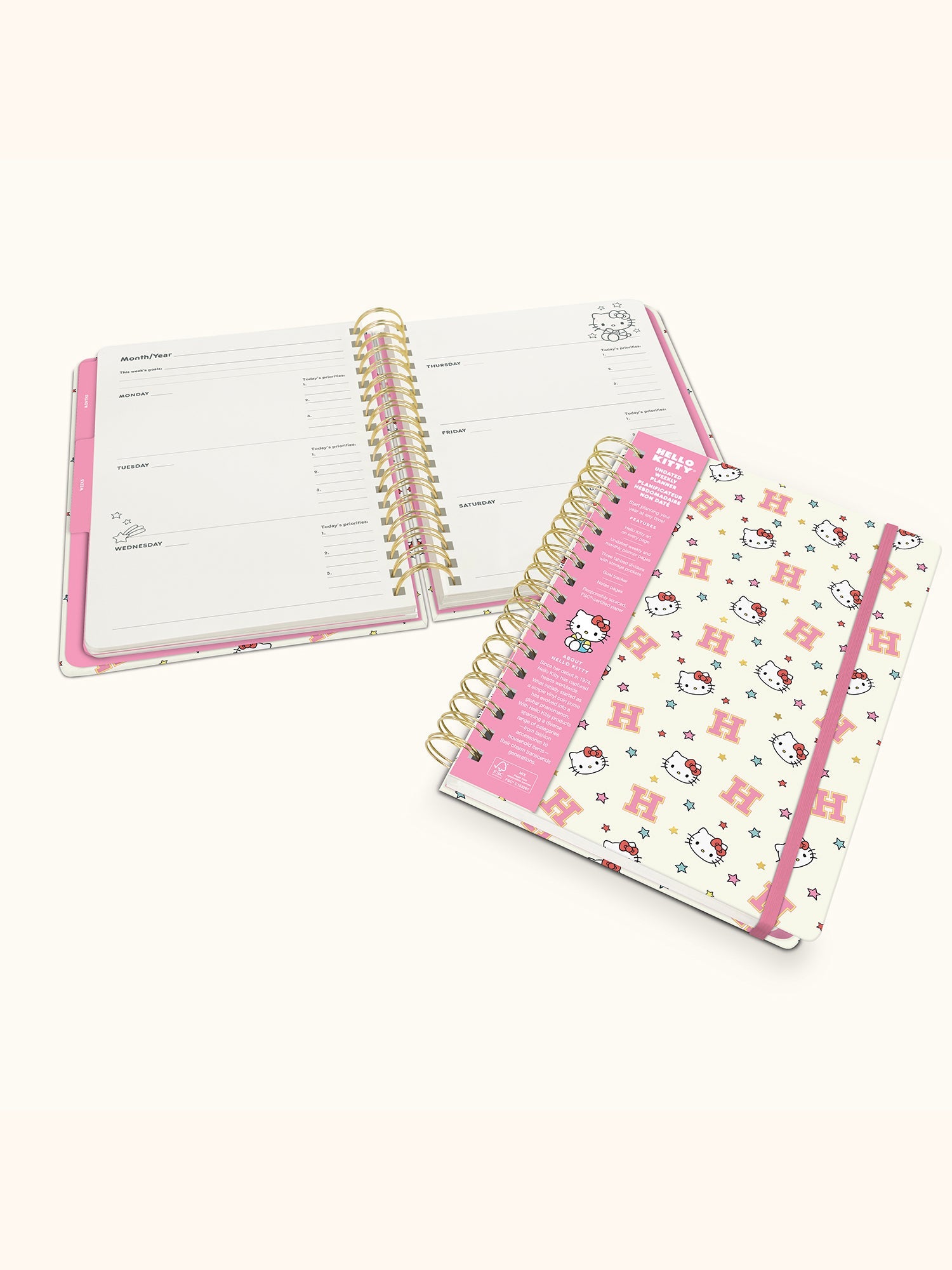 Hello Kitty x Studio Oh! College Letters Tri-Tab Planner Stationery Studio Oh!