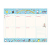 Hello Kitty and Friends x Studio Oh! College Letters Blue Weekly Desk Pad Stationery Studio Oh!