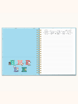 Hello Kitty and Friends x Studio Oh! College Letters Blue Extra-Large Spiral Notebook